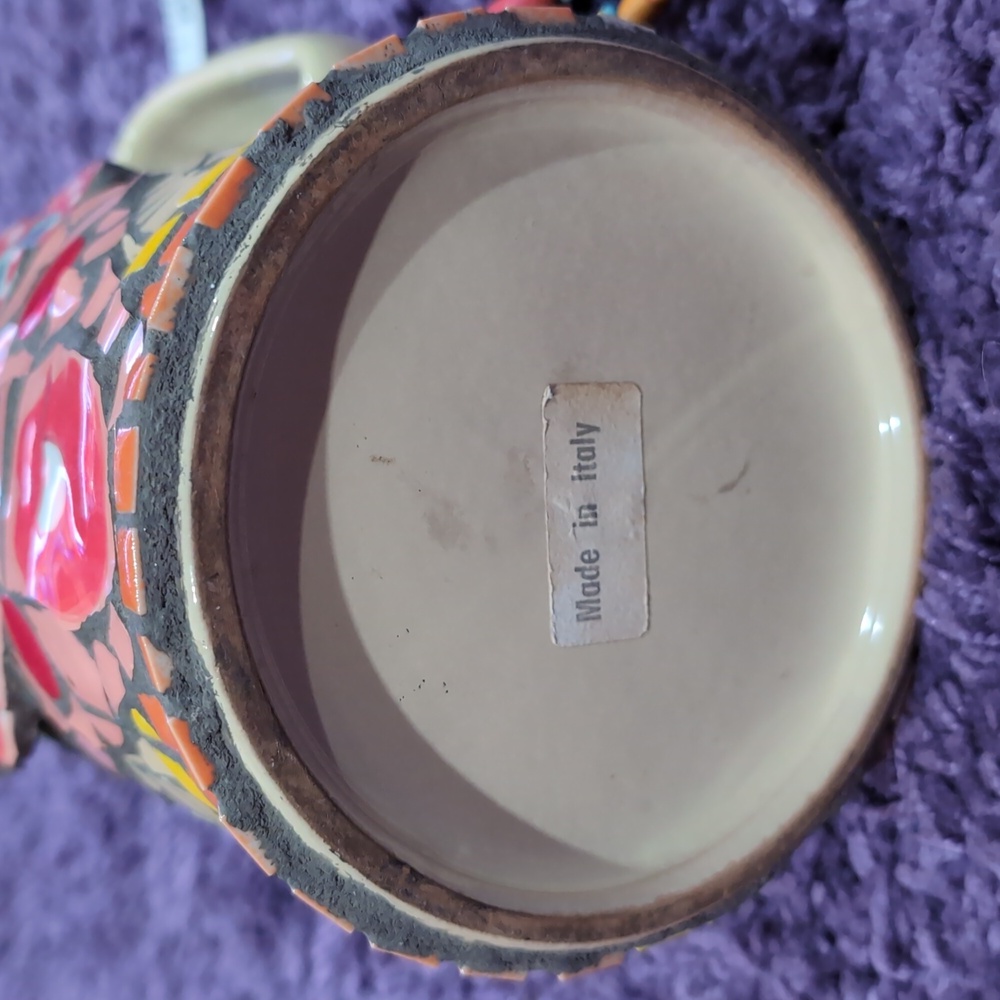 Mosaic Abstract Art Face Pitcher - Picture 10 of 10